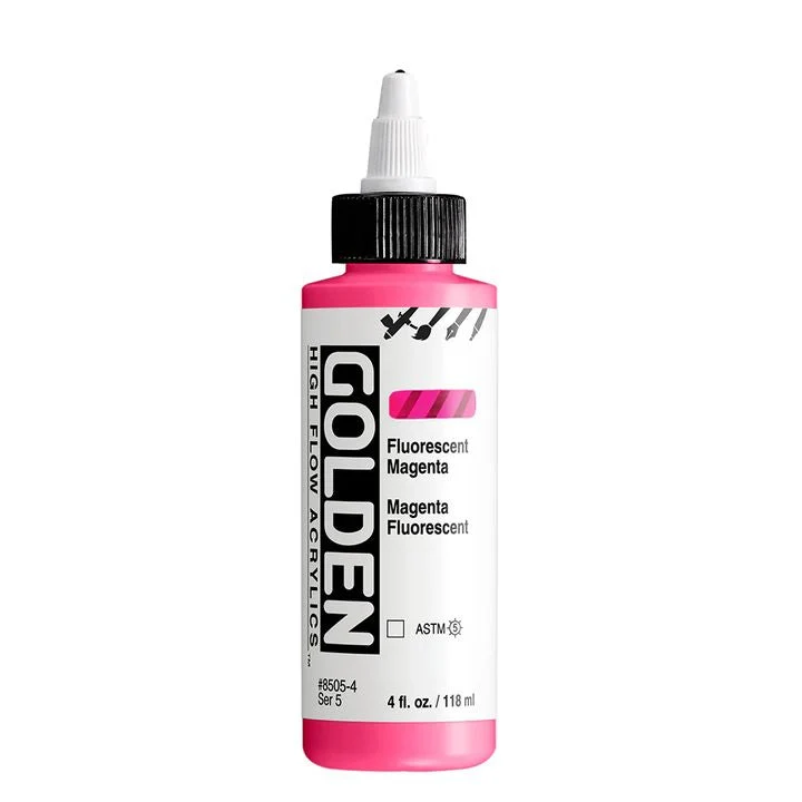 GOLDEN High Flow Fluorescent Acrylic Paint, 118 ml