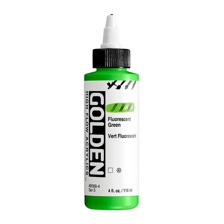 GOLDEN High Flow Fluorescent Acrylic Paint, 118 ml