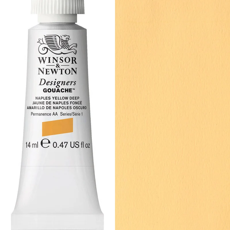 Winsor and Newton - Designers Gouache - 14ml - Naples Yellow Deep