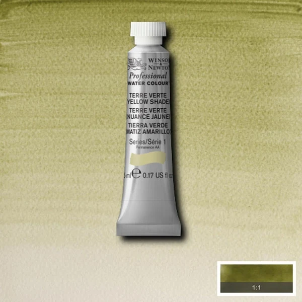 Winsor and Newton - Professional Artists' Watercolour - 5ml - Terre Verte Yellow Shade