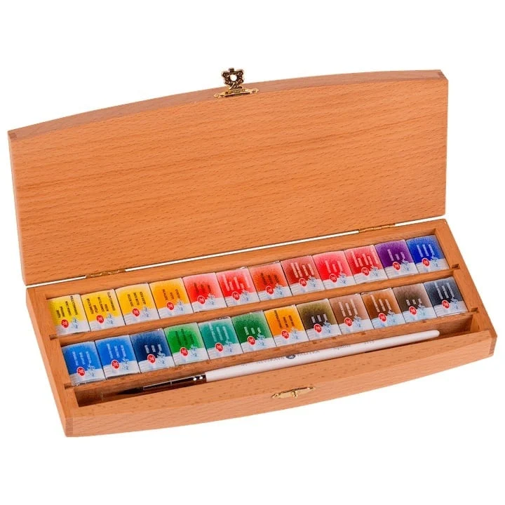White Nights Watercolors in a Wooden Box
