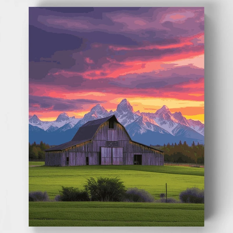 Grand Teton National Park - Paint by Numbers Kit