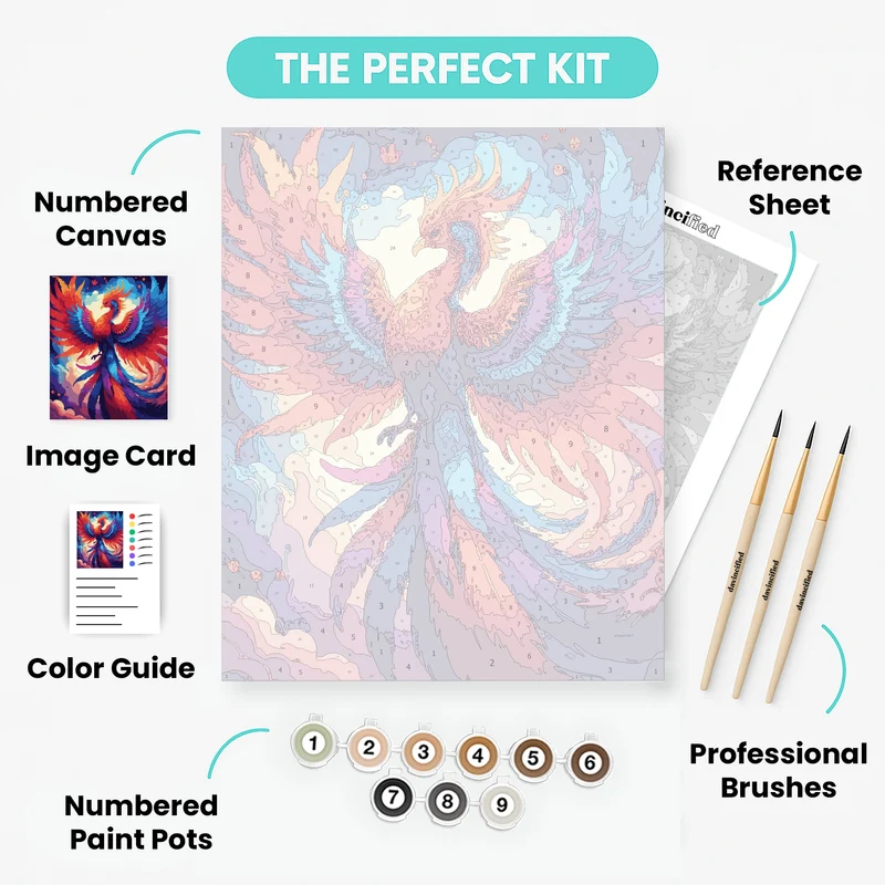 Majestic Phoenix - Paint by Numbers Kit