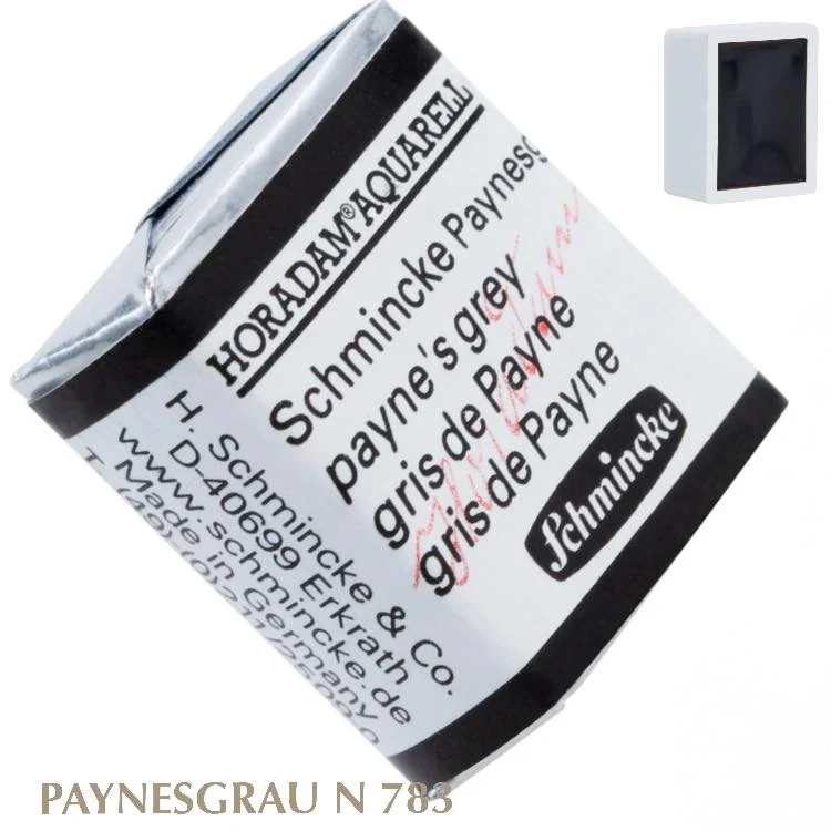 Schmincke HORADAM Aquarellfarbe 1/2 Näpfchen № 783 Paynesgrau
