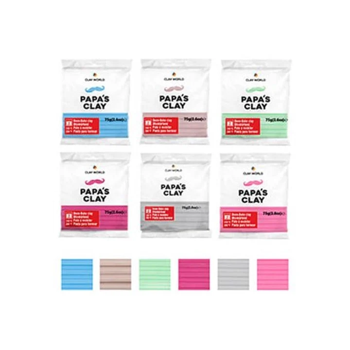 Papa's Clay Polymer Clay Set, Pastel