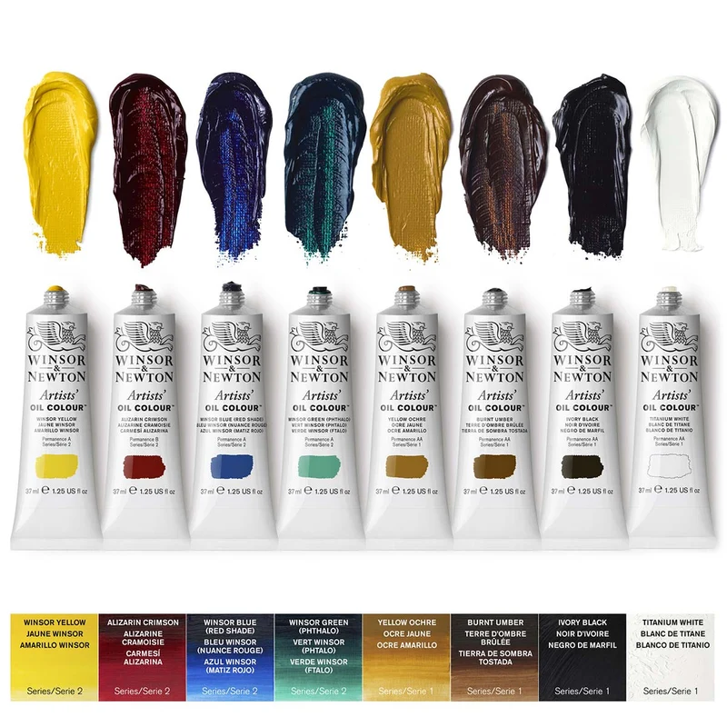 Winsor and Newton - Artists' Oil Colour - Wooden Box Set