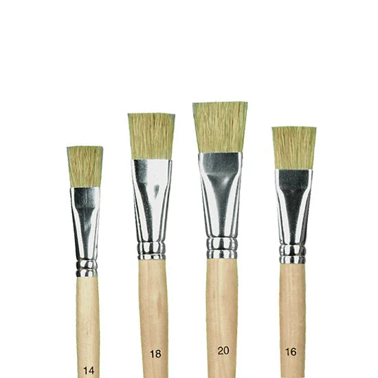 Flat Brush with Natural Hair