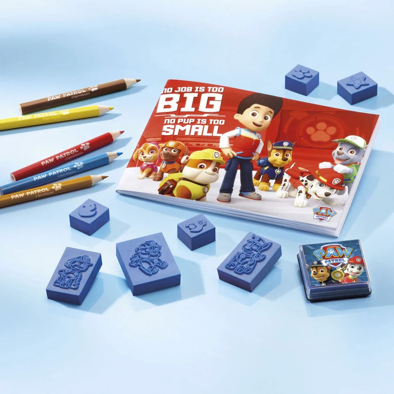 Paw Patrol Stamp Set with Crayons and Pad