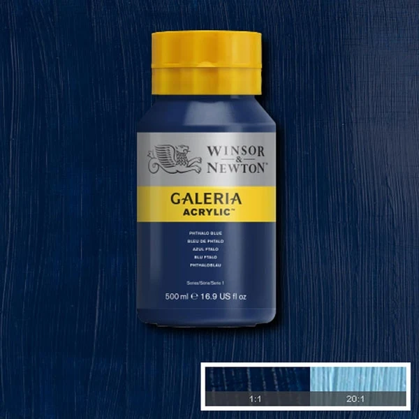 Winsor and Newton - Galeria Acrylic Colour - 500ml - Phthalo Blue