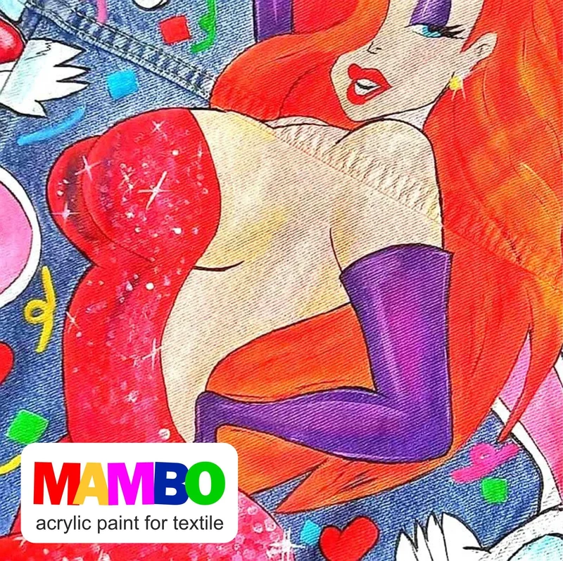 MAMBO Acrylic Paint for Fabric and Leather 50 ml
