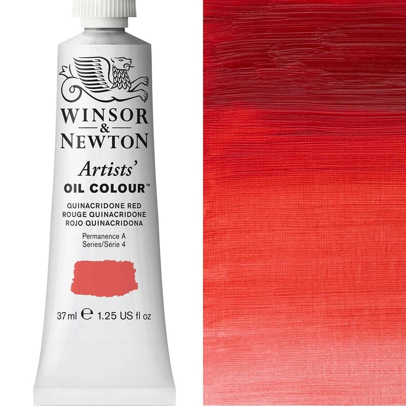 Winsor and Newton - Artists' Oil Colour - 37ml - Quinacradone Red