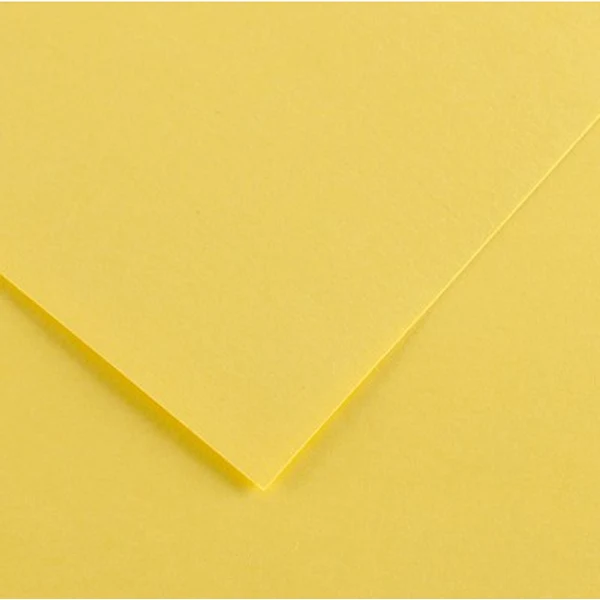Canson - Vivaldi Poster Paper - 50 x 65cm 120gsm Straw Yellow