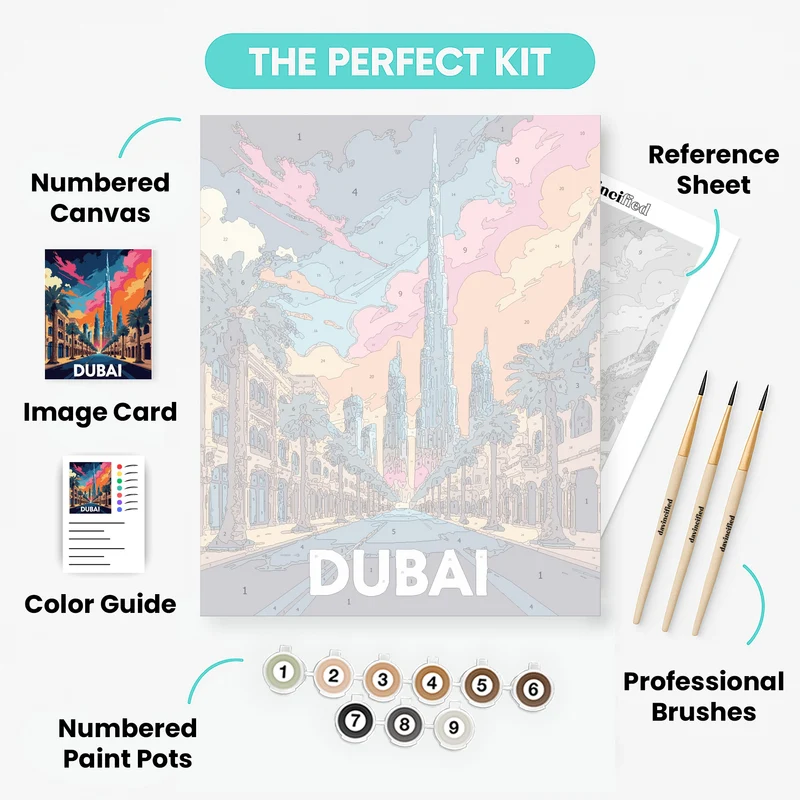 Dubai - Paint by Numbers Kit
