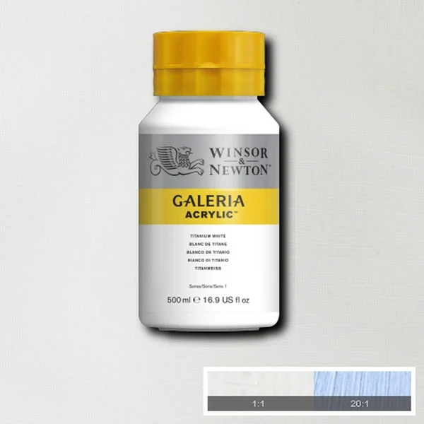 Winsor and Newton - Galeria Acrylic Colour - 500ml - Mixing White