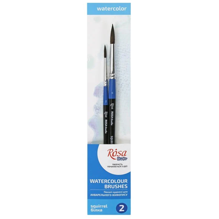 ROSA Studio Watercolor Round Brush Set of 2