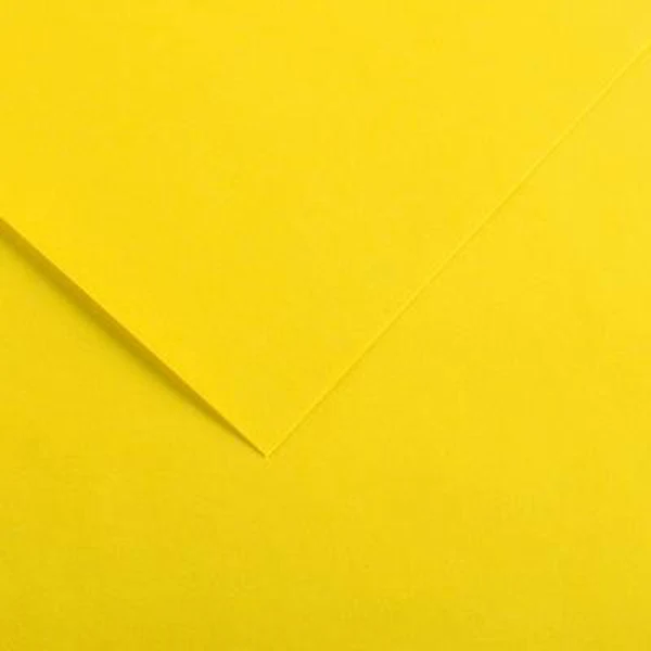 Canson - Vivaldi Poster Paper - 50 x 65cm 120gsm Canary Yellow