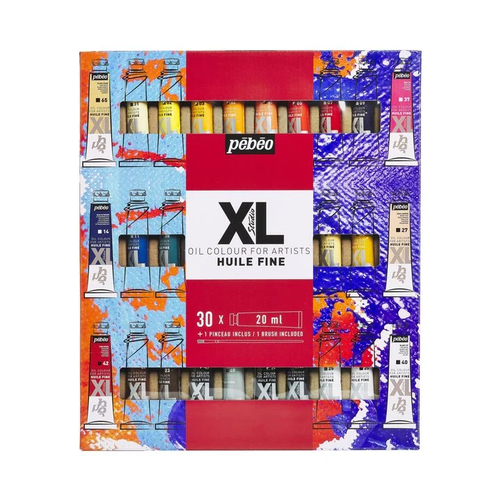 Pebeo Set of Oil Paints STUDIO XL 30x20 ml + 1 Brush