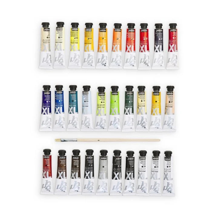 Pebeo Set of Oil Paints STUDIO XL 30x20 ml + 1 Brush