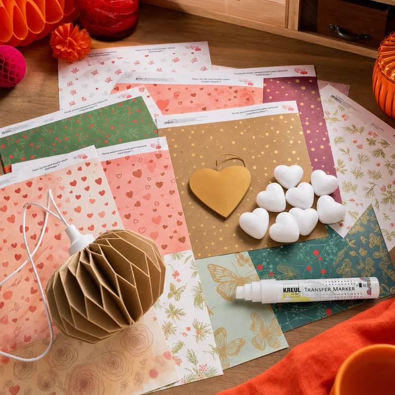 Creative Set for Scrapbooking and Decorative Crafting