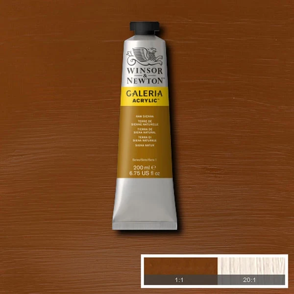 Winsor and Newton - Galeria Acrylic Colour - 200ml - Raw Sienna