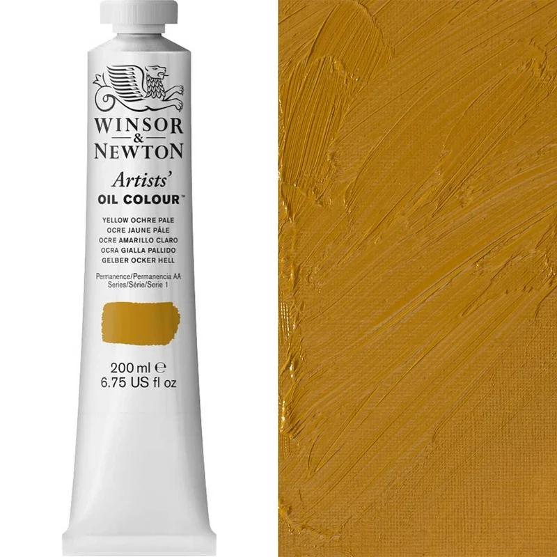 Winsor and Newton - Artists' Oil Colour - 200ml - Yellow Ochre Pale