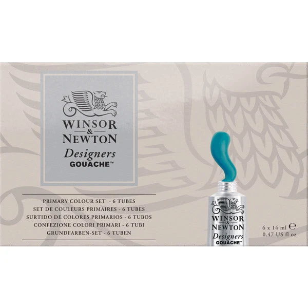 Winsor and Newton - Designers Gouache - Primary Colour Set 6x14ml