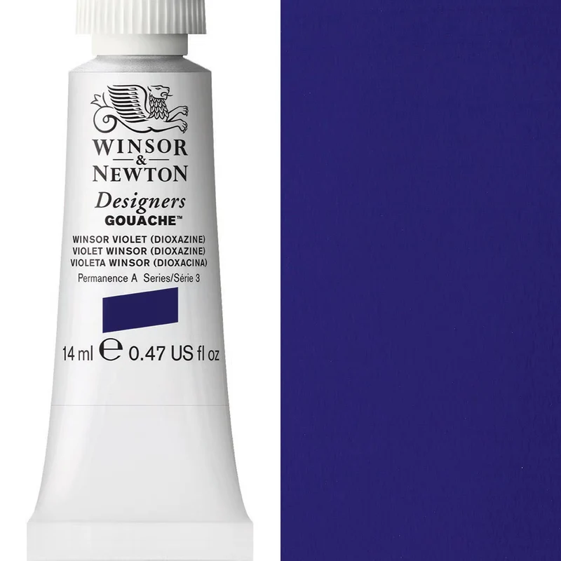 Winsor and Newton - Designers Gouache - 14ml - Winsor Violet Dioxazine