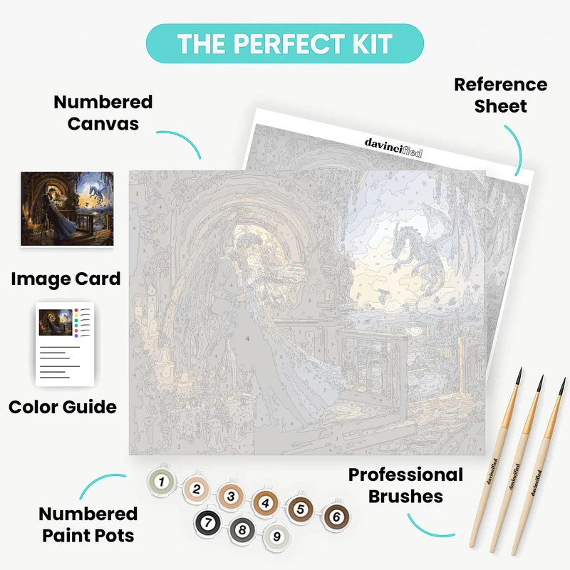 Dance at Dusk Romantasy - Paint by Numbers Kit