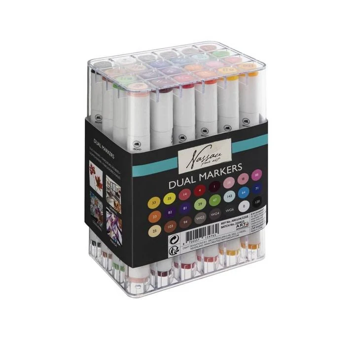 Nassau Fine Art Double-Sided Marker Set of 24
