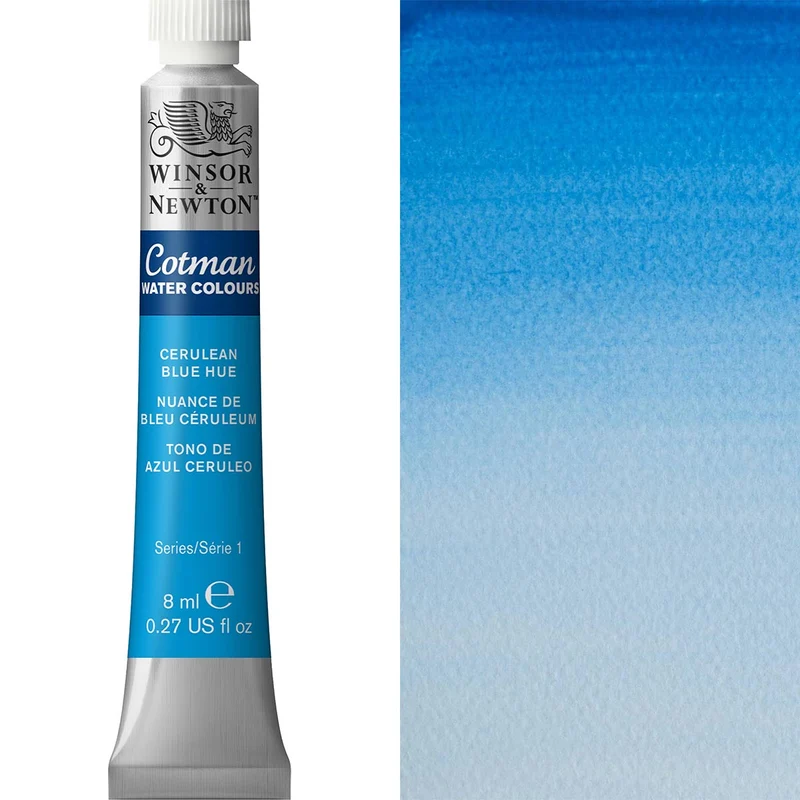 Winsor and Newton - Cotman Watercolour - 8ml - Cerulean Blue