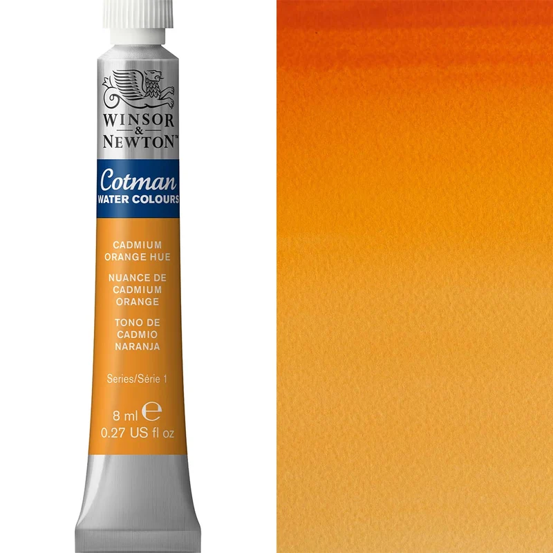 Winsor and Newton - Cotman Watercolour - 8ml - Cadmium Orange
