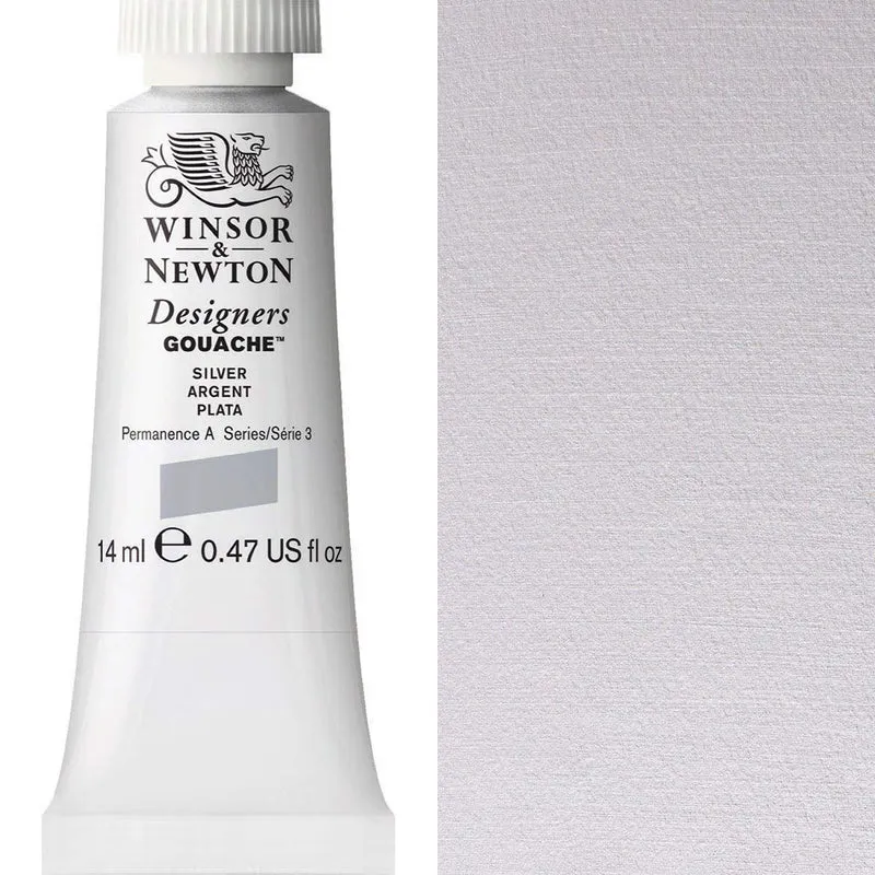 Winsor and Newton - Designers Gouache - 14ml - Silver