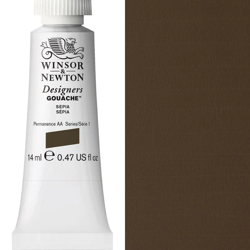 Winsor and Newton - Designers Gouache - 14ml - Sepia