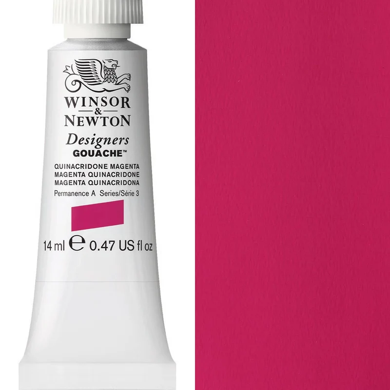 Winsor and Newton - Designers Gouache - 14ml - Quinacridone Magenta