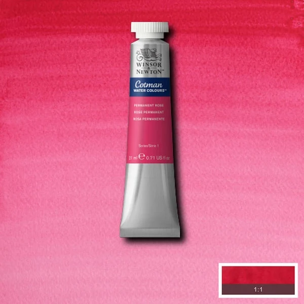 Winsor and Newton - Cotman Watercolour - 21ml - Permanent Rose