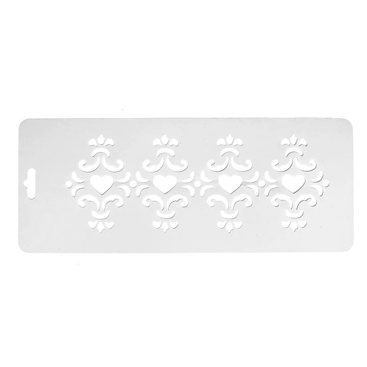 Plastic Stencil 10x25 cm, Ornament Motif