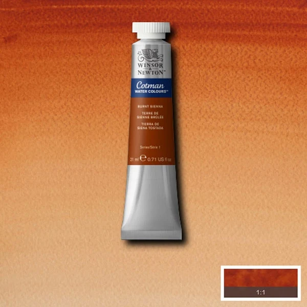 Winsor and Newton - Cotman Watercolour - 21ml - Burnt Sienna