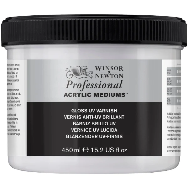Winsor and Newton - Artists' Acrylic Gloss UV Varnish - 450ml
