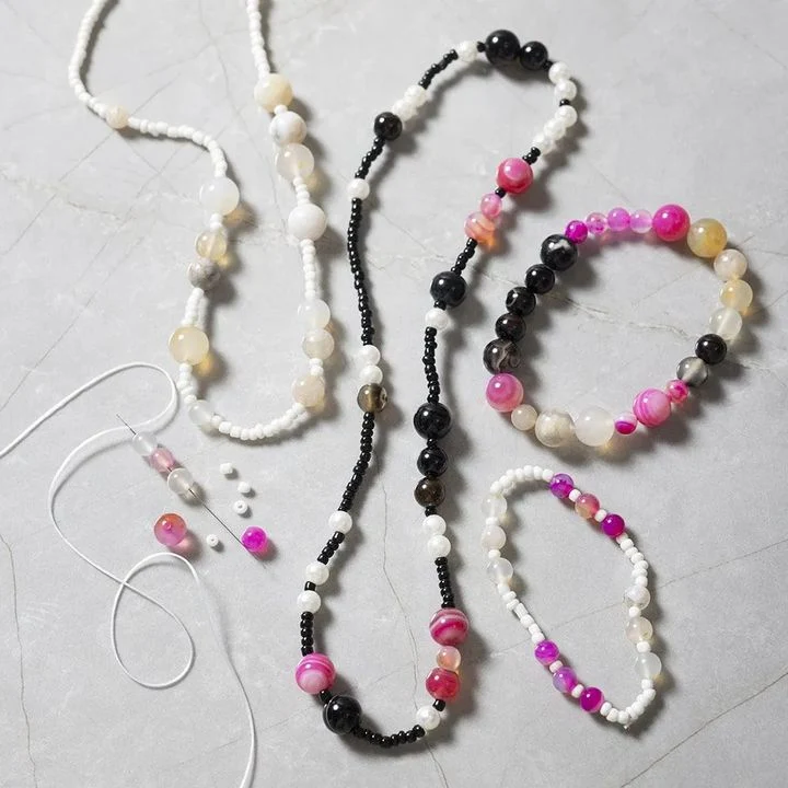 Jewelry-Making Craft Set - Pink Mix