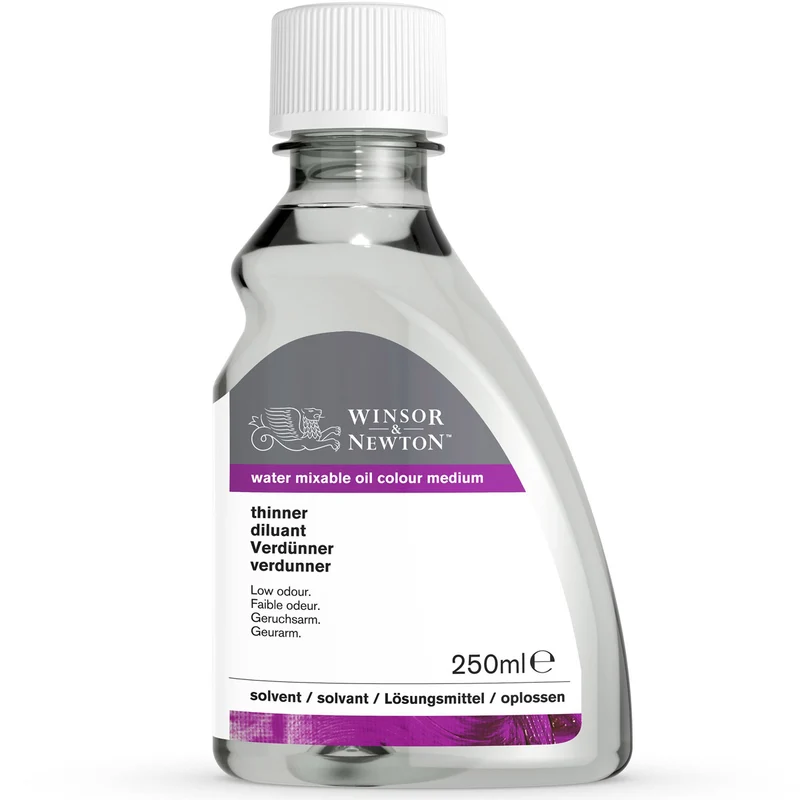 Winsor and Newton - Water Mixable Thinner - 250ml