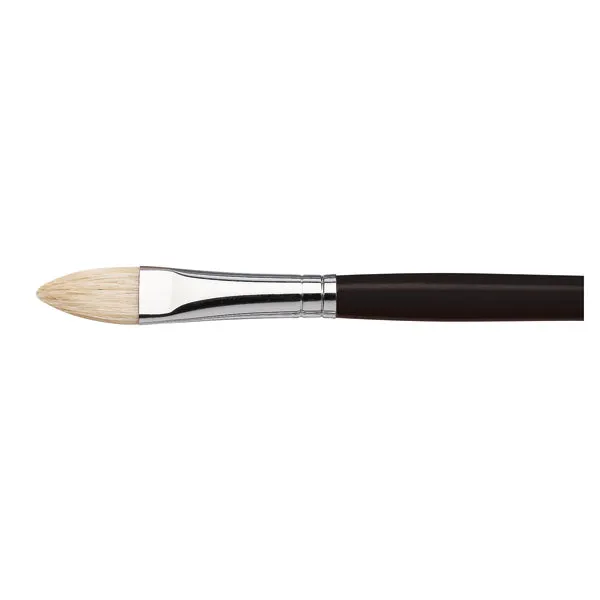 Winsor and Newton - Azanta Black Filbert Long Handle Brush - No. 6