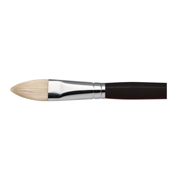 Winsor and Newton - Azanta Black Filbert Long Handle Brush - No. 12