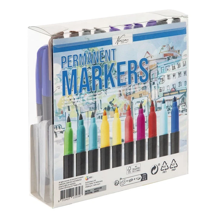 Permanent Markers, 30 pcs