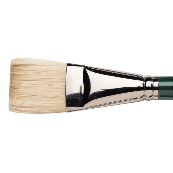 Winsor and Newton - Winton Short Flat-Bright Long Handle Brush - No. 16
