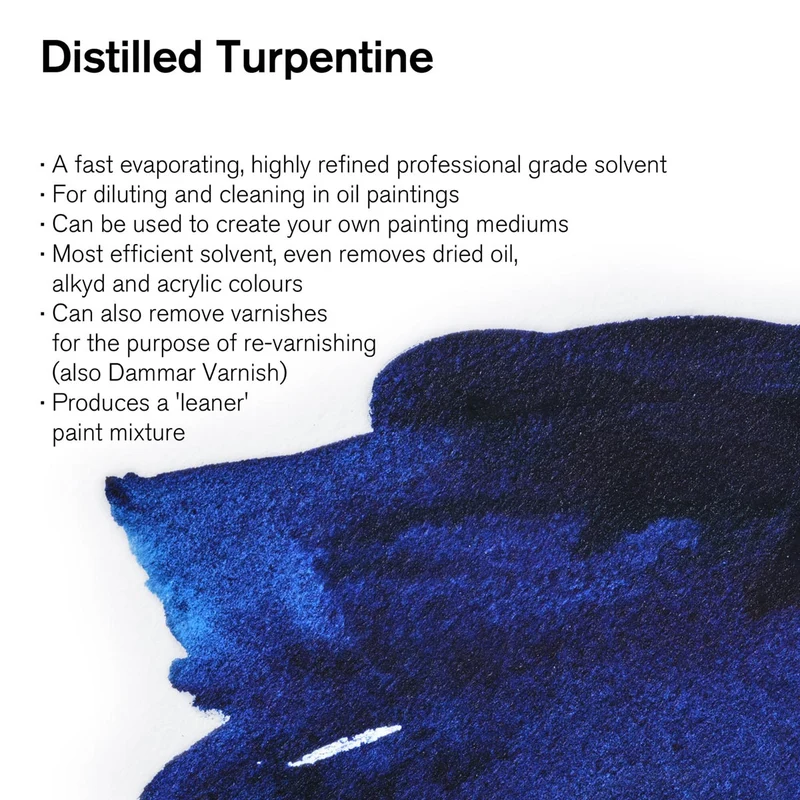 Winsor and Newton - English Distilled Turpentine - 1 Litre