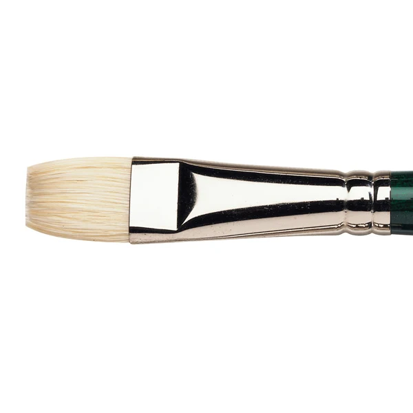 Winsor and Newton - Winton Short Flat-Bright Long Handle Brush - No. 10