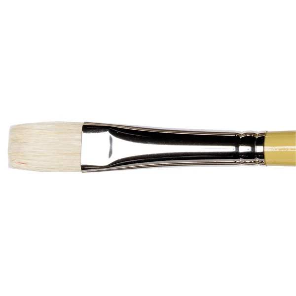 Winsor and Newton - Artists' Hog Long Flat Long Handle Brush - No. 10