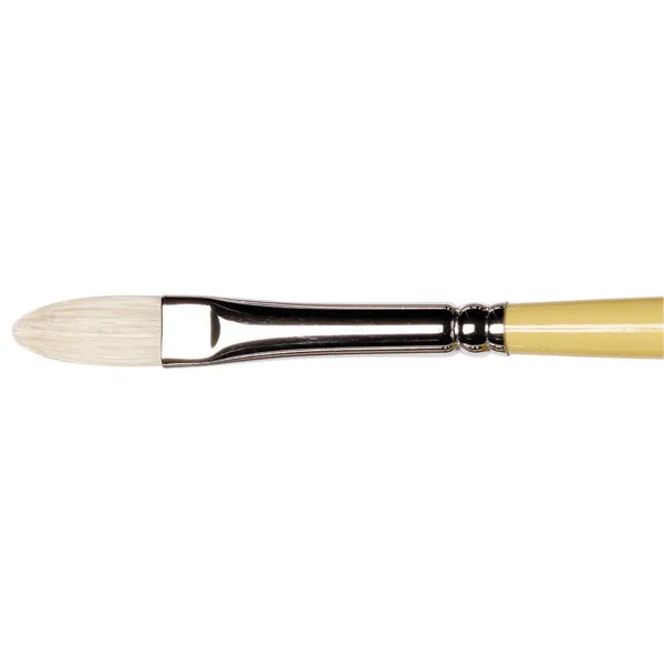 Winsor and Newton - Artists' Hog Filbert Long Handle Brush - No. 4