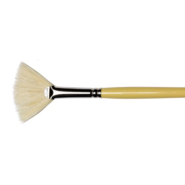 Winsor and Newton - Artists' Hog Fan Long Handle Brush - No. 6