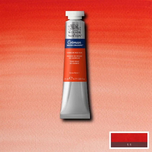 Winsor and Newton - Cotman Watercolour - 21ml - Cadmium Red